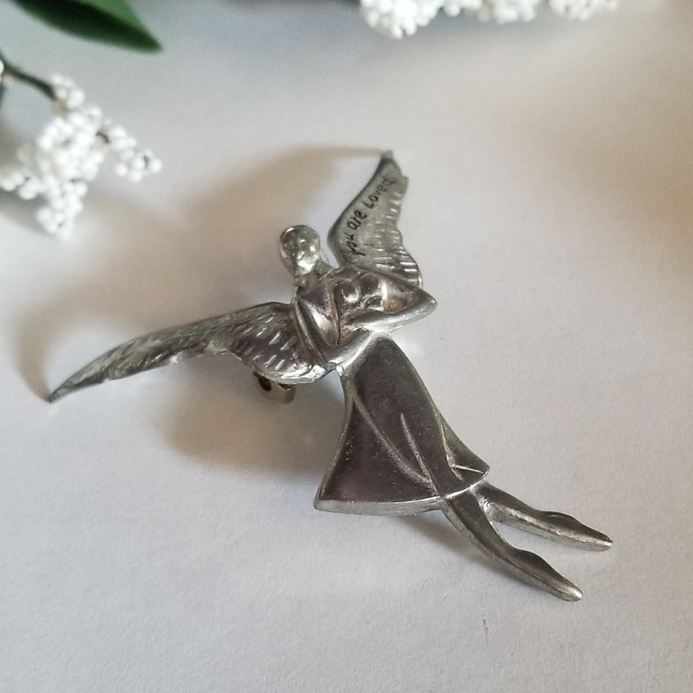 Gorgeous VTG Angel Brooch - Picture 4 of 7